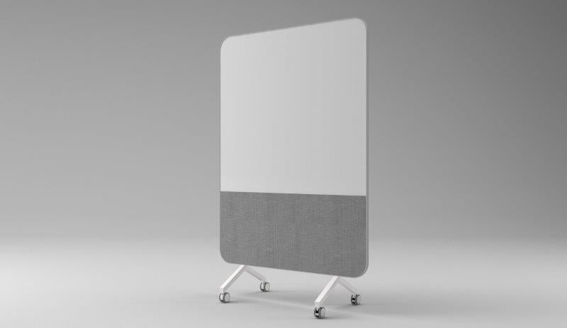 Curved Mobile Whiteboard - Portable Dry Erase Board for Office, Classroom & Home - Perfect for Presentations, Teaching & Creative Brainstorming