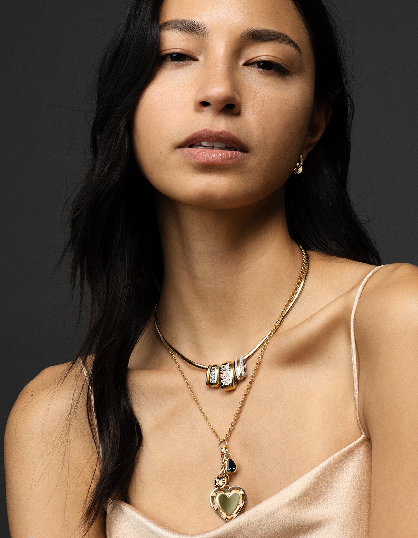 Pave Diamond Butterfly Reverie Mini Coin Necklace with Annex Link - Elegant Jewelry for Women, Perfect for Parties, Weddings & Special Occasions