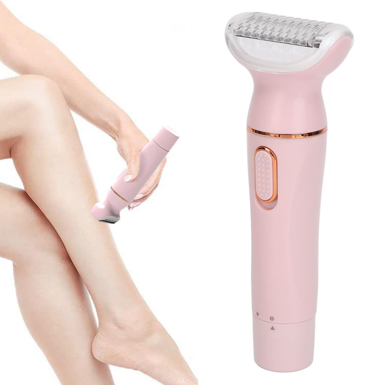 5 in 1 Electric Hair Trimmer for Women - Rechargeable Multifunctional Lady Shaver with Stainless Steel Blades, Portable & Compact Design - Perfect for Travel, Home Use, Bikini Line, Legs & Underarms Grooming