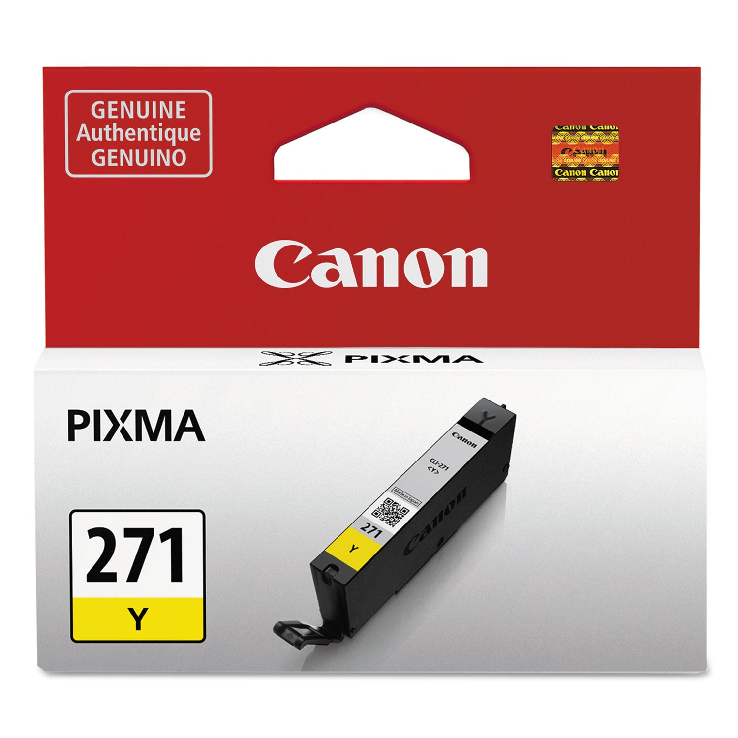 CLI-271 Yellow Ink Cartridge for Canon Printers - High-Quality Replacement Ink for Home & Office Printing