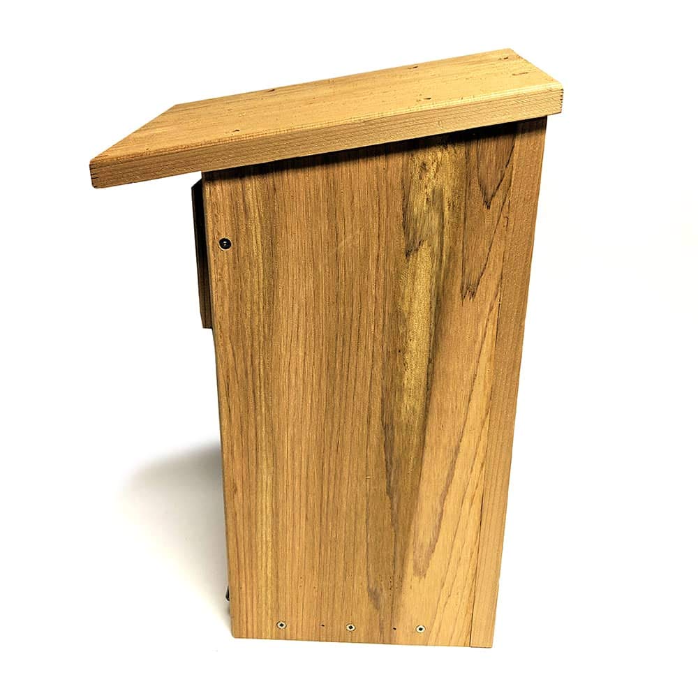 Premium Screech Owl & American Kestrel Nesting Box - Durable Wooden Bird House for Backyard Wildlife - Perfect for Bird Watching & Nature Conservation