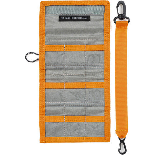 Think Tank Photo SD Pixel Pocket Rocket Memory Card Holder (Fireside Orange) - Secure Storage for DSLR & Mirrorless Camera SD Cards - Perfect for Travel & Outdoor Photography