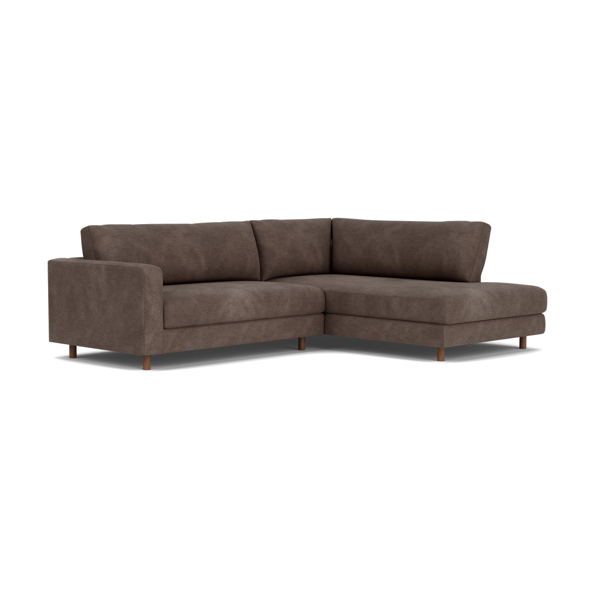 Douglas Fabric Right Corner Sofa - Modern L-Shaped Sectional Couch for Living Room, Small Spaces & Apartments | Comfortable Upholstered Furniture for Family Gatherings & Movie Nights