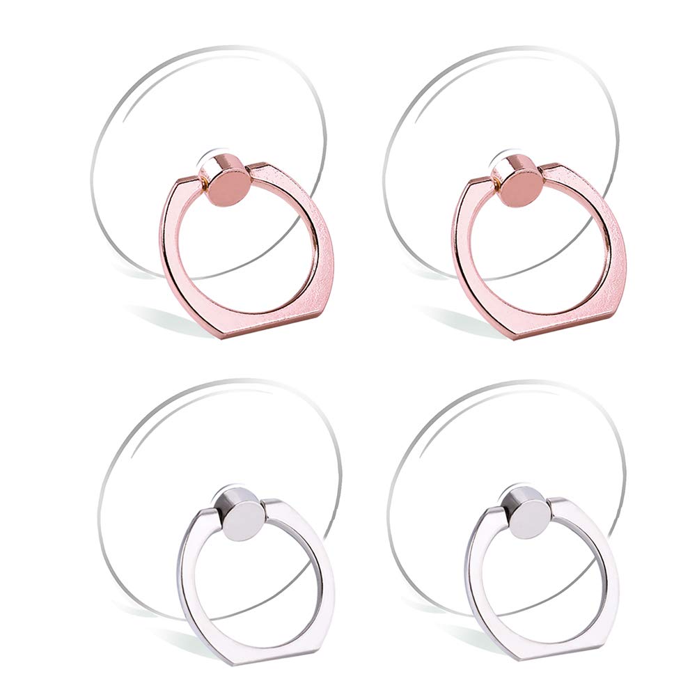 Transparent Phone Ring Holder Stand - Finger Grip Loop for Cell Phones - Perfect for Hands-Free Viewing, Selfies & Secure Grip (for iPhone, Samsung & All Smartphones)