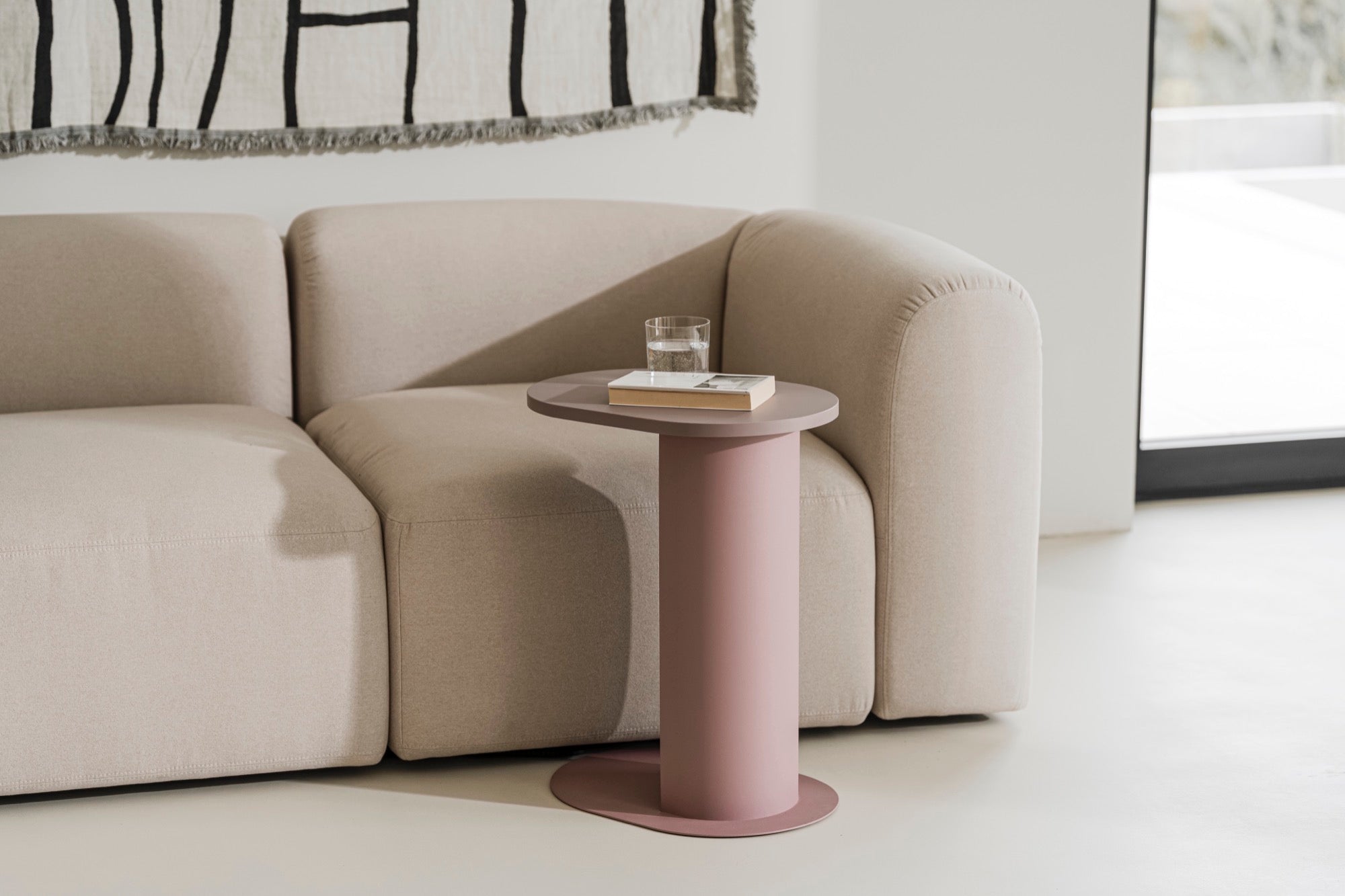 Nuno Side Table - Modern End Table in Vulcano Black for Living Room, Bedroom & Office - Small Accent Table with Sleek Design & Durable Finish