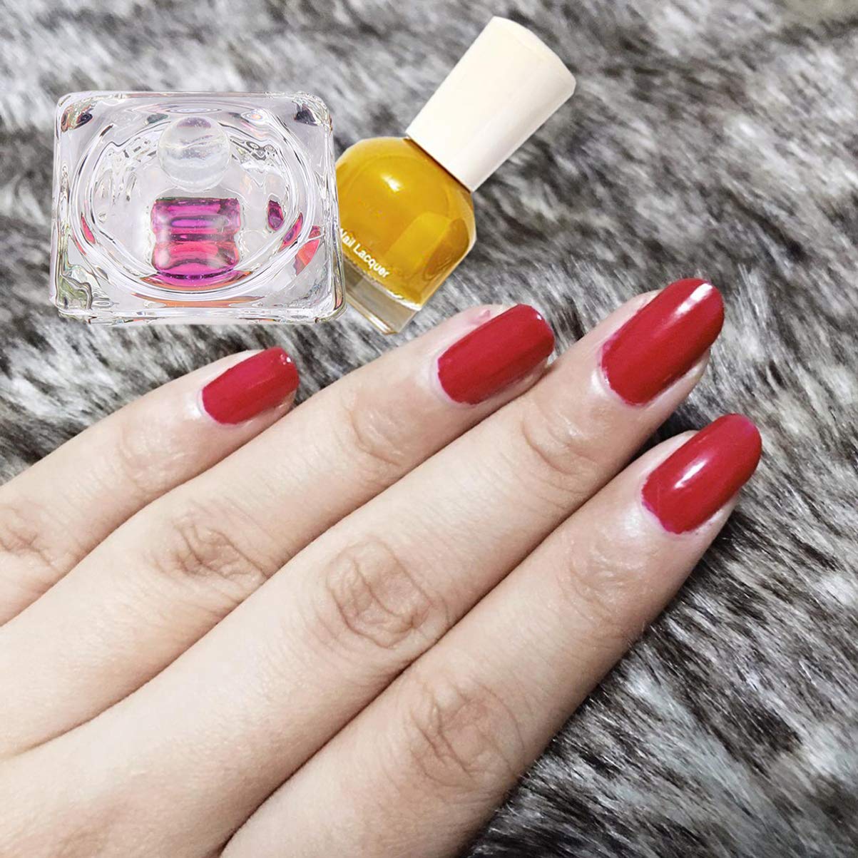2PCS Crystal Glass Nail Art Cups - Nail Liquid Container & Nail Art Dish for Acrylic Powder, Glitter & Nail Art Supplies | Perfect for Salon, DIY Manicure & Professional Nail Artists