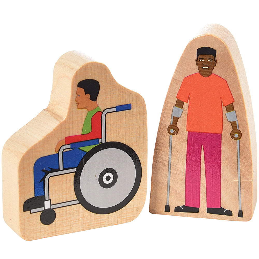 25 Piece Wooden Community Helpers Playset - Diverse Occupations Figures for Kids Block Play & Pretend Play - Perfect for Preschool Learning, Daycare Activities & Social Skills Development