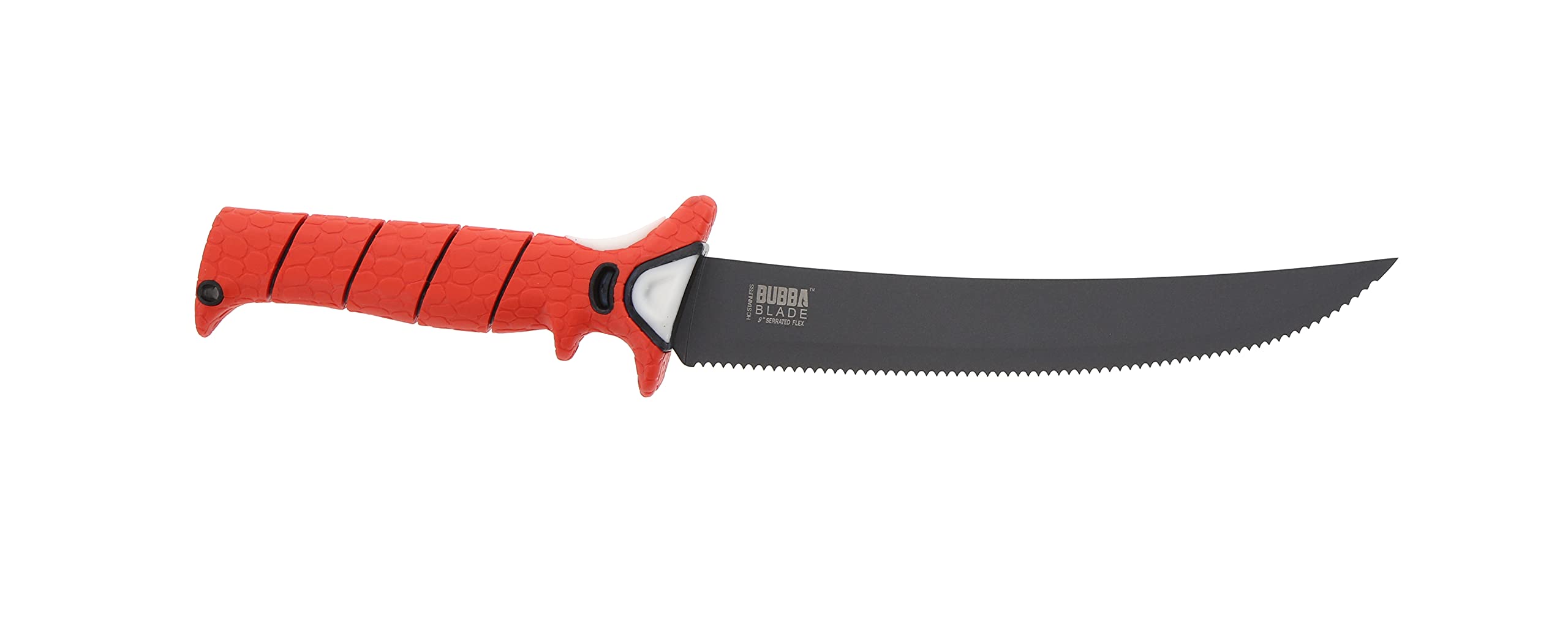 BUBBA Multi-Flex Interchangeable Fishing Knife Kit - Non-Slip Grip Handle, 2 Titanium Nitride Coated Stainless Steel Blades with Case - Perfect for Fillet, Bait Cutting & Outdoor Fishing Gear
