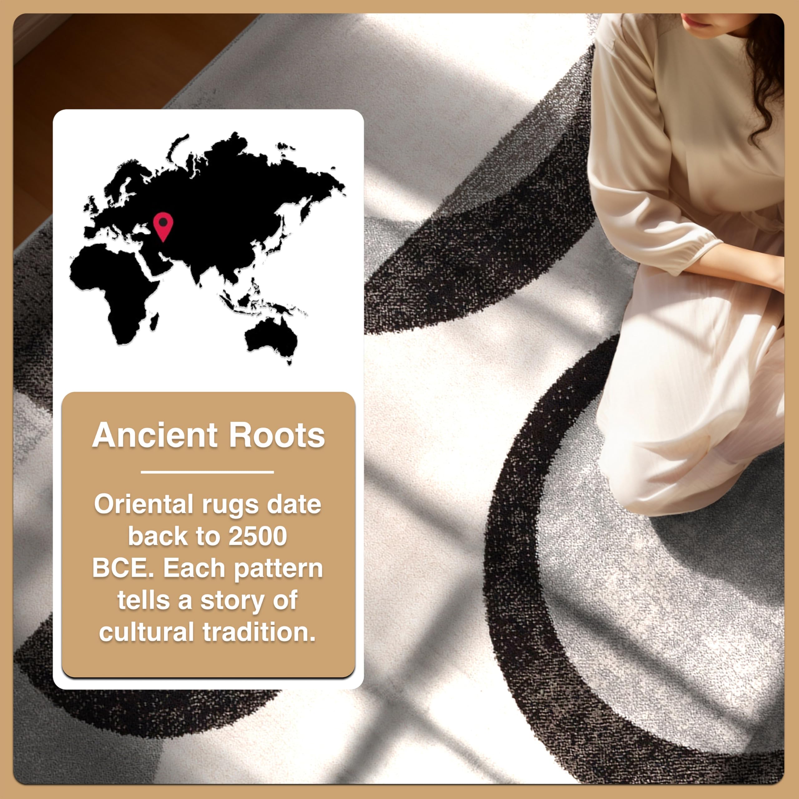 Well Woven Barclay Collection Avi Grey Black 5x7 Area Rug - Soft Non-Slip Modern Design for Living Room, Bedroom, Dining Room & Home Decor | Perfect for High Traffic Areas, Pet-Friendly & Easy to Clean