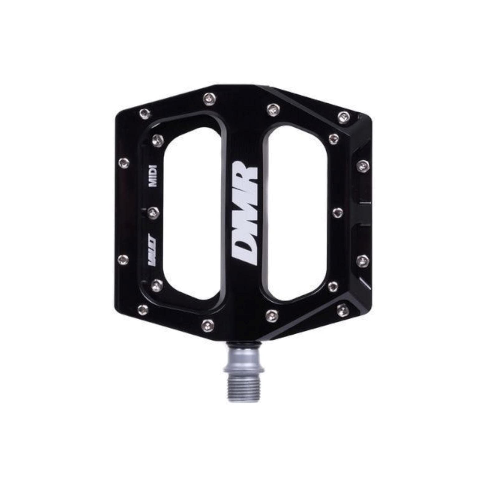 DMR Vault Midi Pedals Black - Premium BMX/MTB Flat Pedals for Mountain Biking & Urban Riding - Durable One-Size Bike Pedals for Men & Women