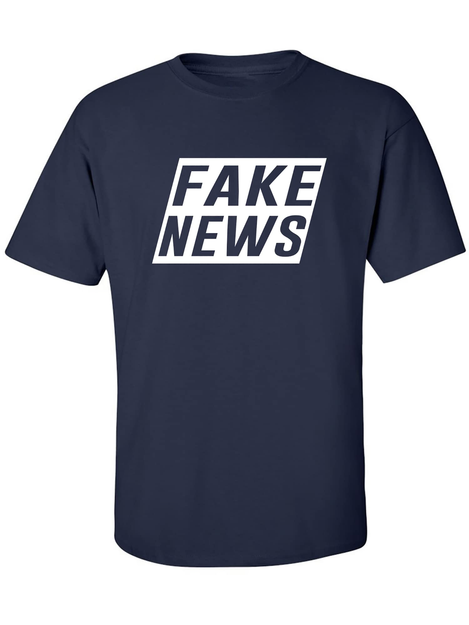 Zerogravitee Fake News Sarcastic Adult Short Sleeve T-Shirt - Funny Political Statement Tee for Parties & Social Events
