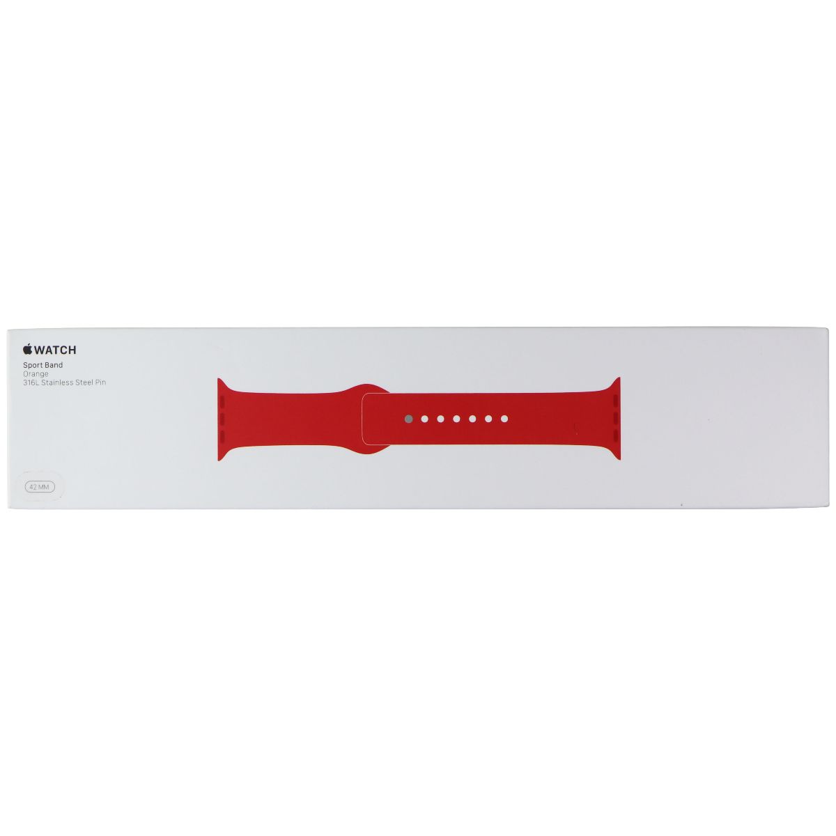 Original Apple Watch Sport Band 42mm/44mm/45mm - Orange, Full Set - Perfect for Fitness, Running & Everyday Wear