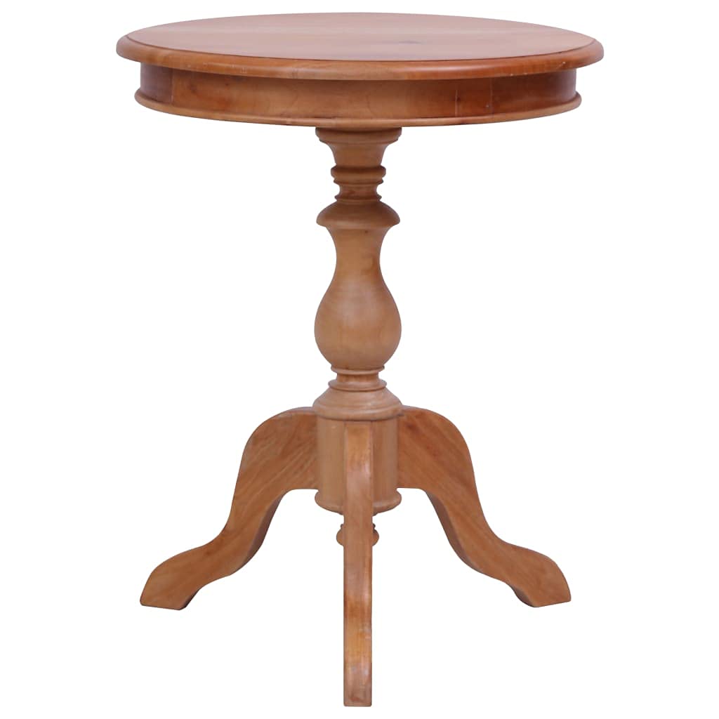 Solid Mahogany Wood Side Table 19.7x19.7x25.6 Inch - Modern Nightstand & Decorative Coffee Table for Living Room, Bedroom, Balcony, Home & Office - Perfect for Reading Nook, Guest Room & Small Space Decor