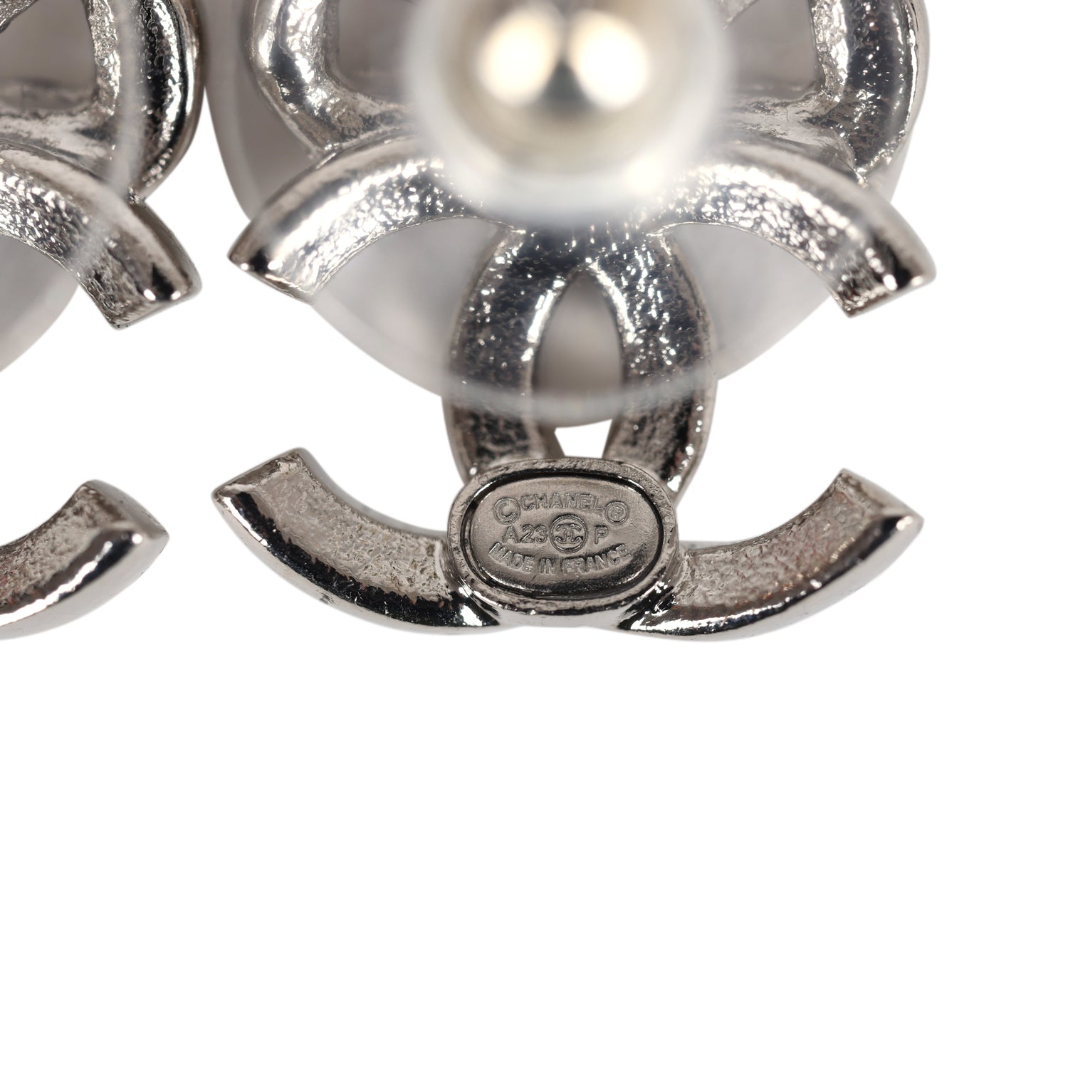 Chanel Mini Crystal Bow CC Stud Earrings - Silver Tone Fashion Jewelry for Women | Perfect for Parties, Weddings & Special Occasions