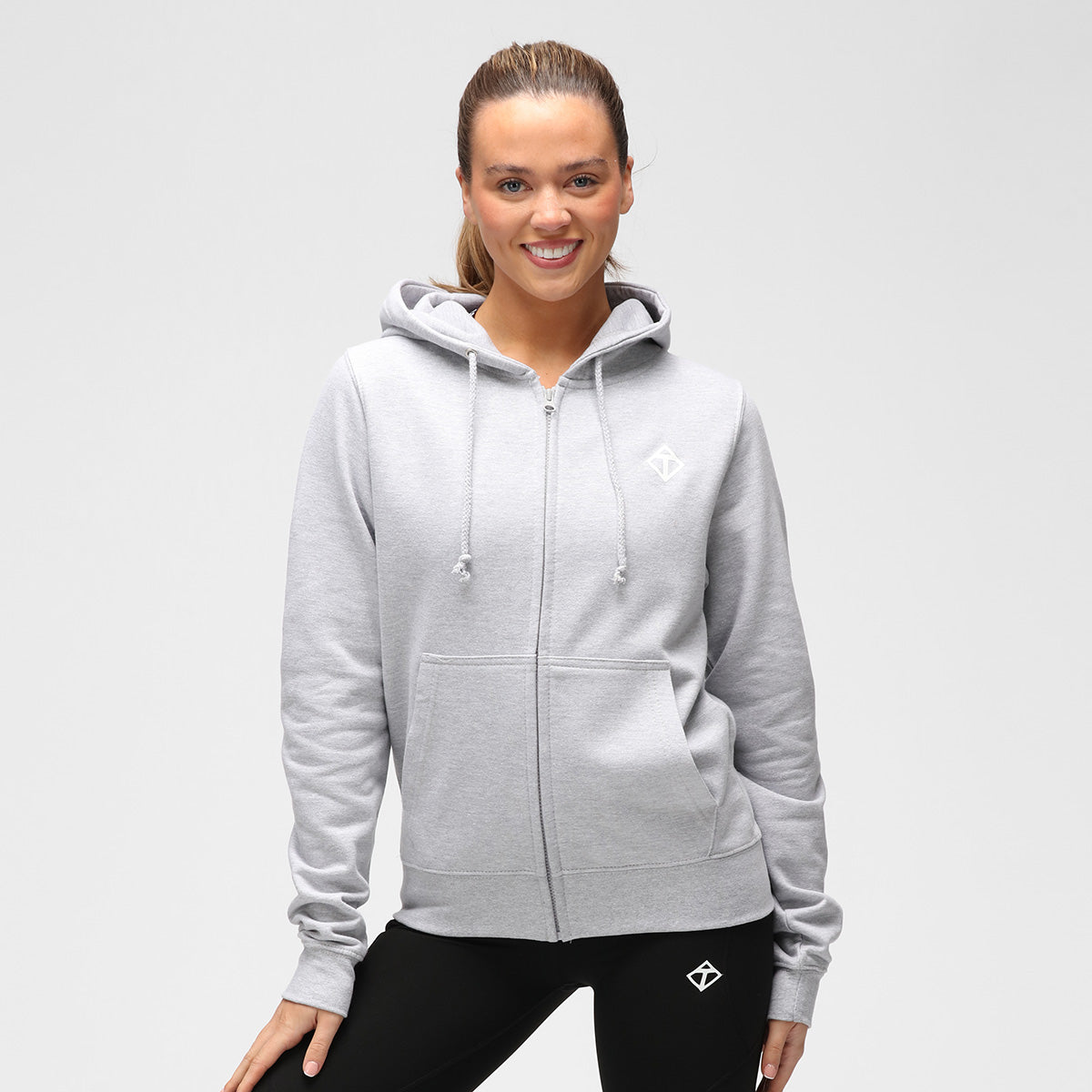 Grey Diamond Women's Hoodie - Cozy & Stylish Pullover for Casual Wear, Outdoor Activities & Lounge Comfort