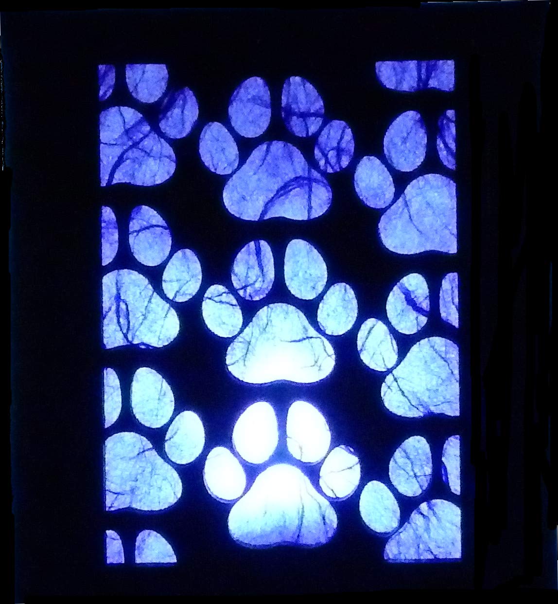 Handcrafted Paw Print Maple Wood Night Light - Made in Vermont USA - Perfect for Bedrooms, Nurseries & Pet Lovers