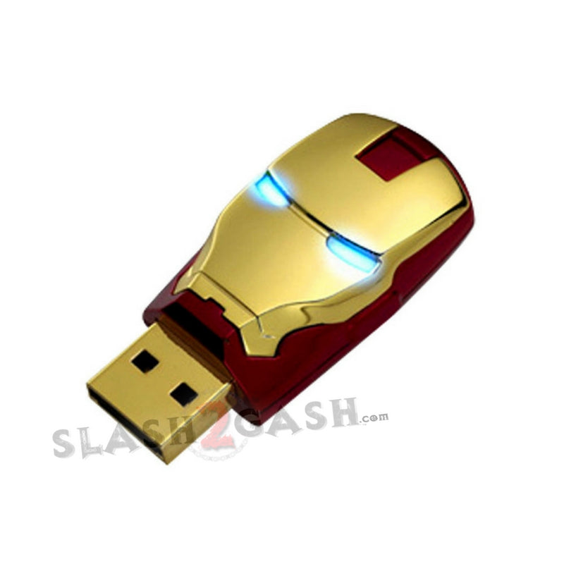 Iron Man USB Flash Drive 2.0 - 16GB Movable Hand with LED Light - Cool Superhero Gadget for Marvel Fans, Collectors & Tech Gifts - Perfect for Cosplay, Office Use & Data Storage