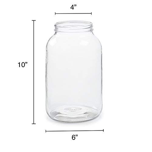 1790 110mm White Plastic Lids for Wide Mouth Mason Jars - 4 Pack | Airtight Seal for Food Storage, Canning, Pickling & DIY Crafts