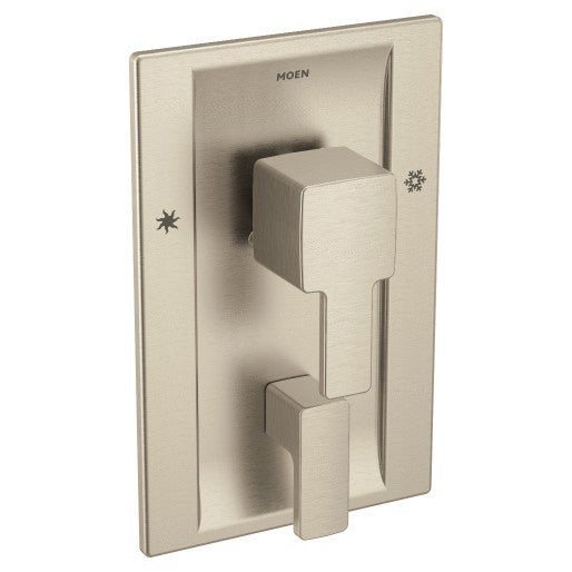 Moen TS2710BN 90 Degree Posi Temp Valve Trim with Integrated Diverter Trim in Brushed Nickel - Perfect for Bathroom and Shower Faucet Replacement