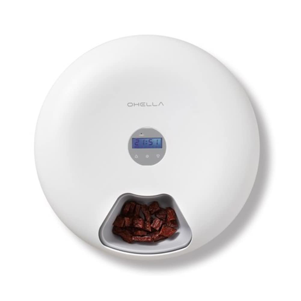 Automatic Pet Feeder for Cats and Dogs - Smart Food Dispenser with Timer, Portion Control & Voice Recorder - Perfect for Home, Travel, and Busy Pet Owners