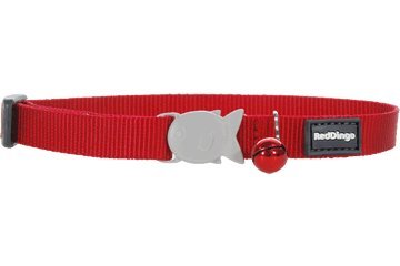 Red Dingo Cat Collar - Adjustable Breakaway Safety Collar for Cats with Bell | Perfect for Indoor & Outdoor Cats, Pet Identification & Fashion Accessory