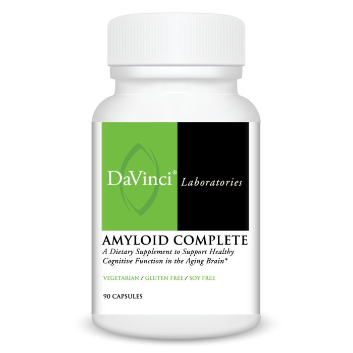 Davinci Labs Amyloid Complete Supplement - 90 Capsules - Supports Brain Health & Cognitive Function - Ideal for Memory Support & Mental Clarity