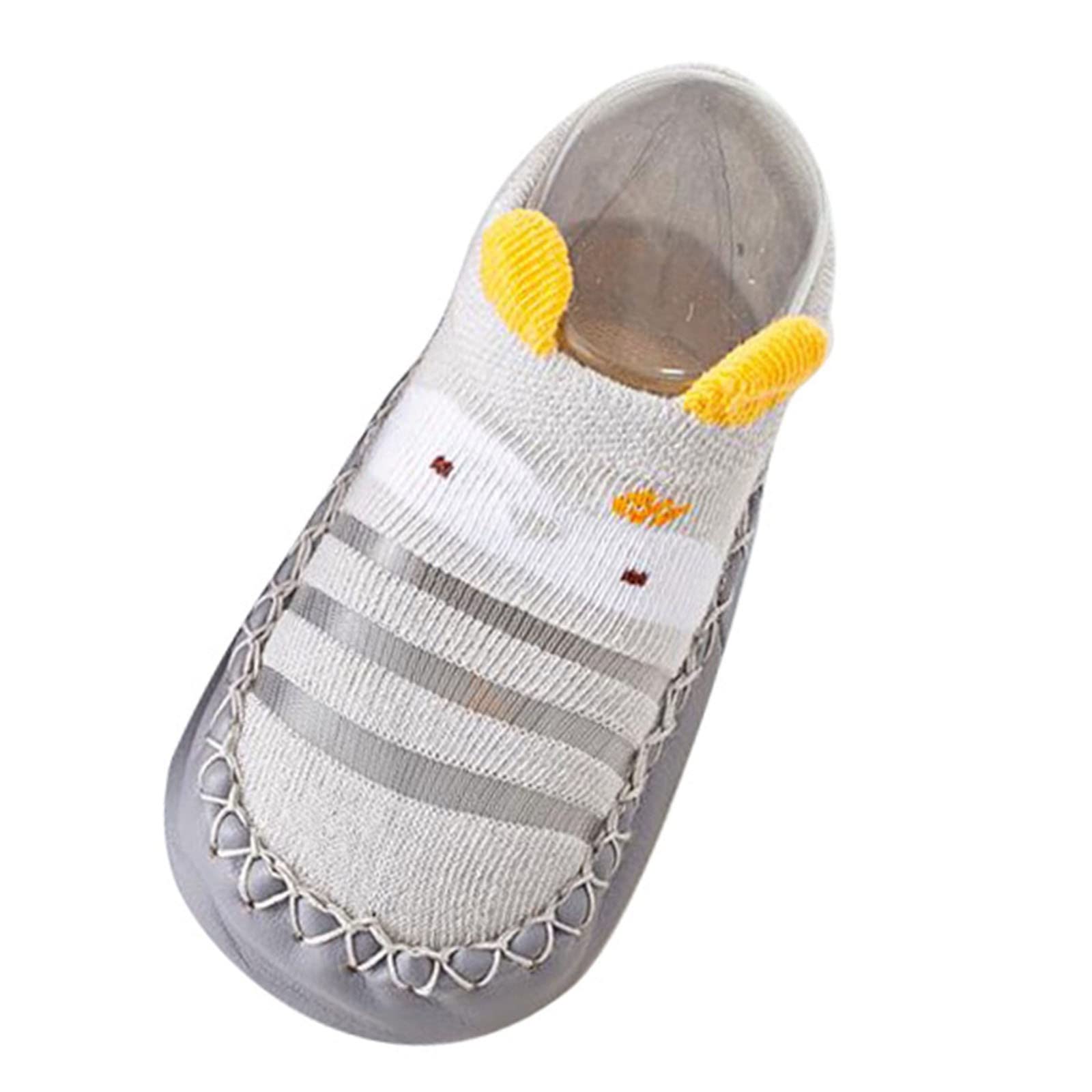 **Soft Sole Infant Toddler Shoes with Bow & Glitter Sequins - Non-Slip, Breathable Princess Girls Shoes (Grey, 6 Months) - Perfect for First Walkers, Parties & Everyday Play**