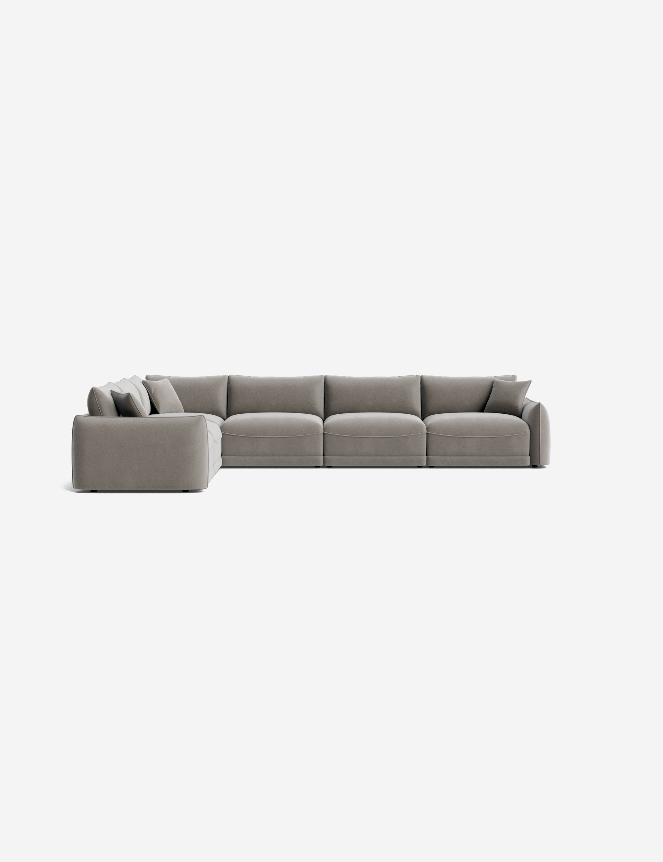 Balmer Modular Corner Sectional Sofa - Modern L-Shaped Couch with Reversible Chaise, Soft Fabric Upholstery for Living Room, Family Room & Home Theater Comfortable Seating