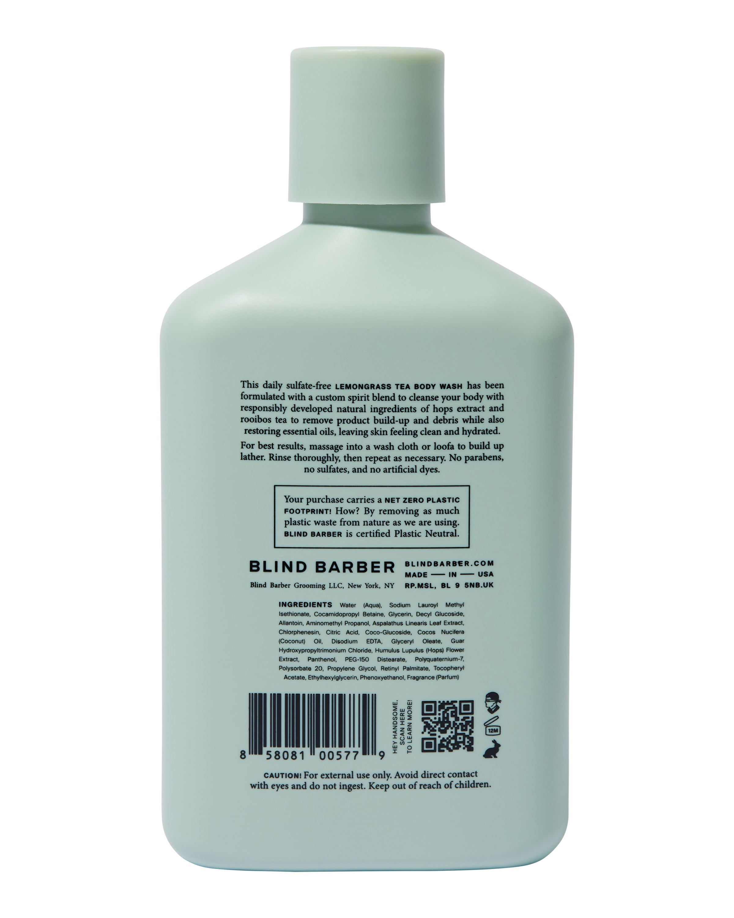 Refreshing Lemongrass Tea Body Wash for Relaxation & Stress Relief - Perfect for Morning Showers & Spa Nights