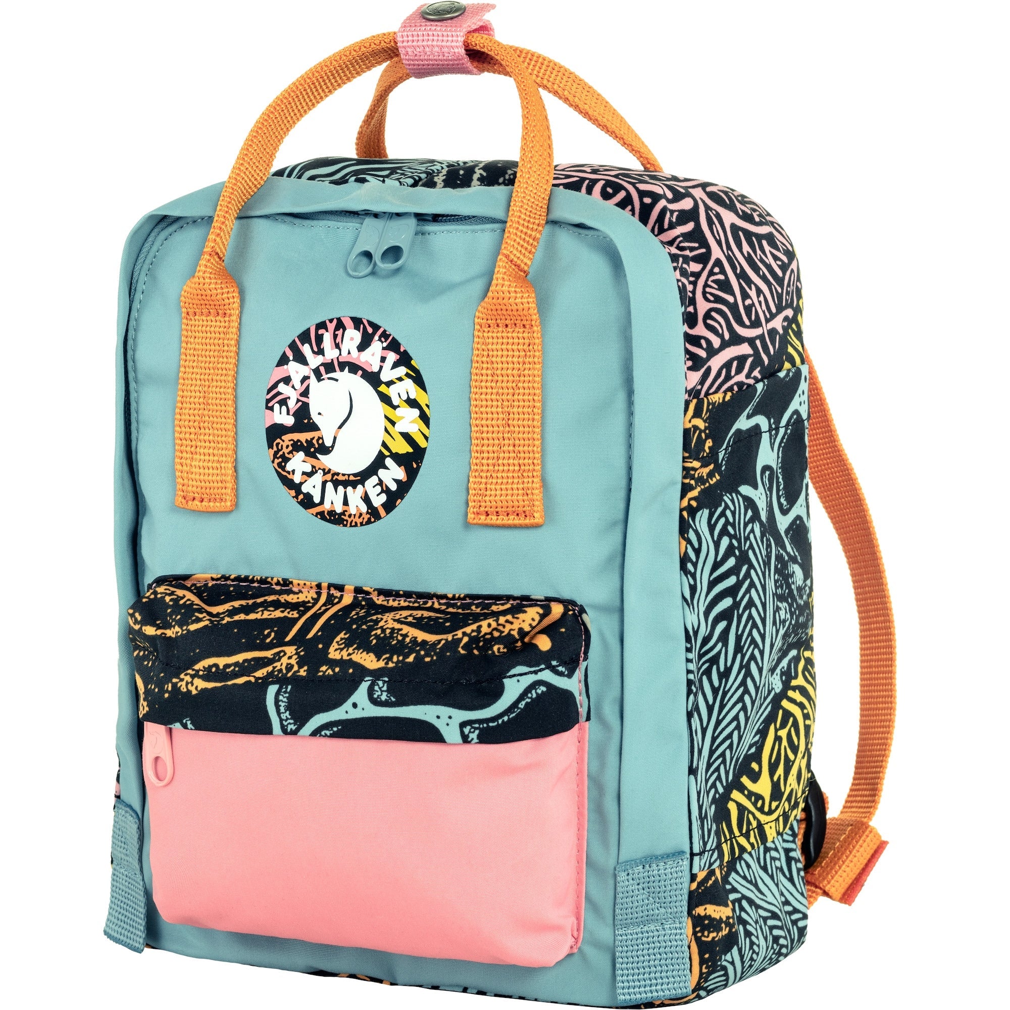 Fjallraven Kanken Art Mini Backpack - Woodlands Print Lightweight Daypack for Women & Teens | Perfect for School, Travel & Outdoor Adventures