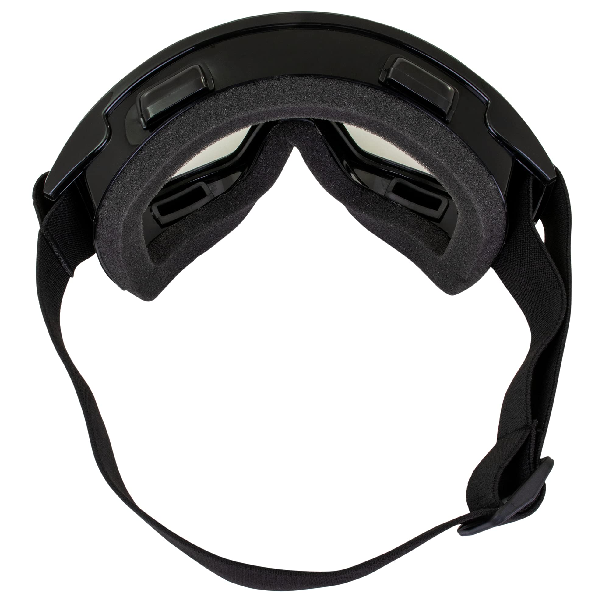 Global Vision Windshield Padded Safety Goggles with Clear Anti-Fog Lenses - 2mm Thick PC Lens, Fits Over Most Glasses, ANSI Z87.1 Certified for Paintball, Airsoft, ATV, Motorcycle & Industrial Safety Use