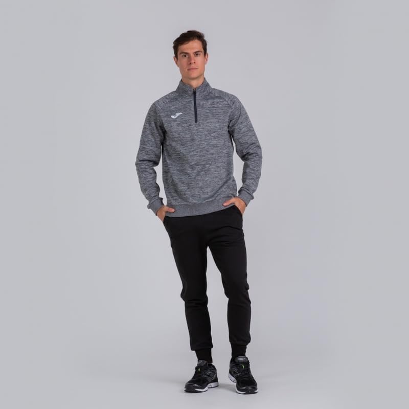 Joma Faraon Men's Half-Zip Sweatshirt - Lightweight Fleece Pullover for Running, Gym & Casual Wear | Breathable Athletic Hoodie for Outdoor Sports & Everyday Comfort