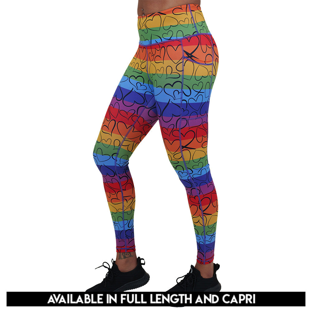 True Colors Leggings - High Waist Yoga Pants for Women, Soft & Stretchy Workout Leggings - Perfect for Yoga, Gym, Running & Lounge Wear