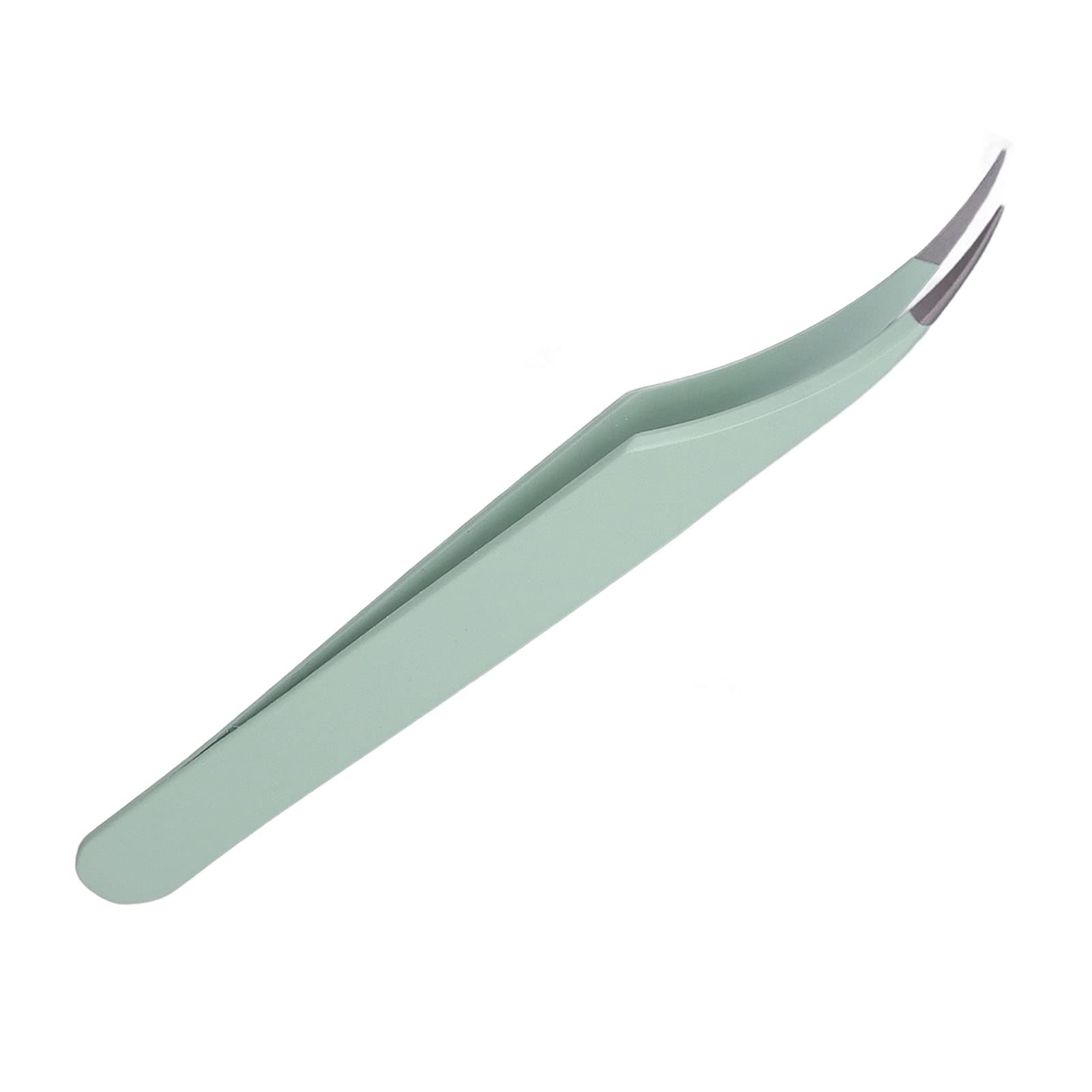 Professional Ergonomic Curved Stainless Steel Eyelash Extension Tweezers - Precision Lash Separator for Salon & Home Use - Perfect for Volume, Classic & Hybrid Lash Extensions