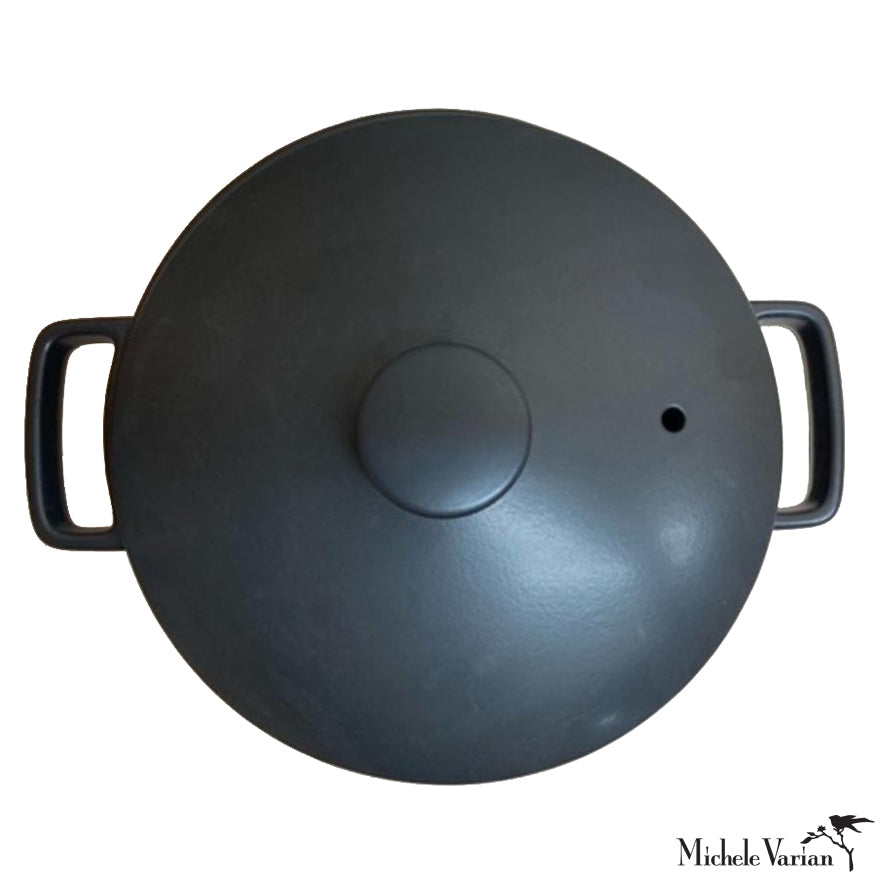 Premium Deep Lidded Clay Roasting Pot for Oven & Stovetop - Perfect for Slow Cooking, Braising & Serving Dishes - Ideal for Soups, Stews & Casseroles