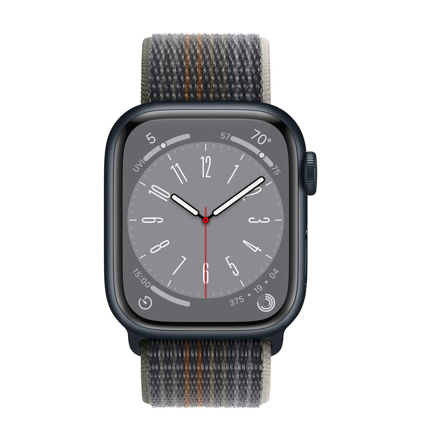 Apple Watch Series 8 (GPS, 41mm) - Midnight Aluminum Case with Midnight Sport Band - Renewed Premium Smartwatch for Fitness Tracking, Heart Rate Monitoring & iPhone Connectivity - Perfect for Workouts, Running & Daily Wear