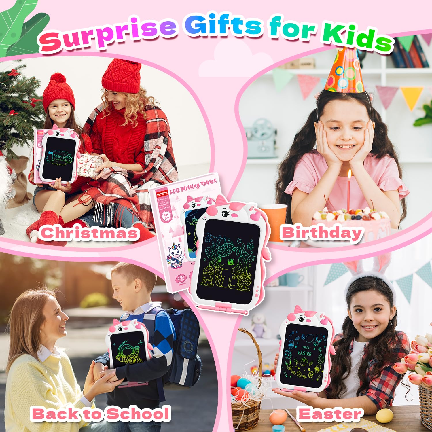 Unicorn LCD Writing Tablet for Kids - 8.5