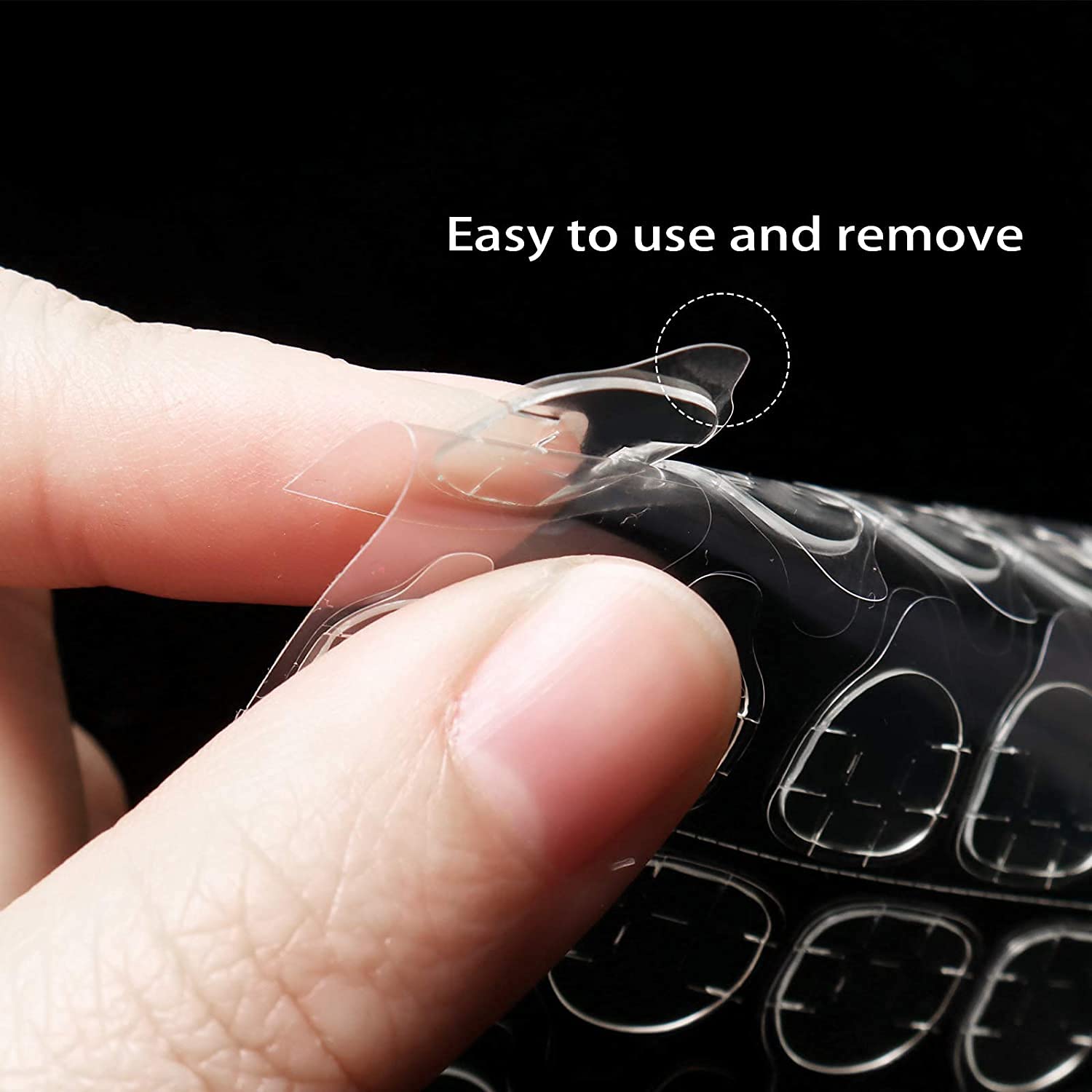 BeUcare 5 Sheets Double-Sided Nail Jelly Stickers - 120 Pcs Waterproof & Breathable Adhesive Tabs for Fake Nails - Perfect for Salon, Home Manicures & Long-Lasting Nail Art
