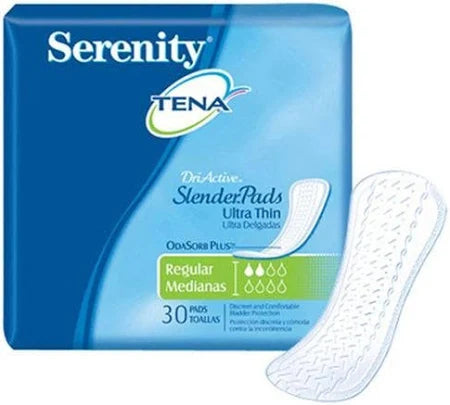 TENA® 48900 Serenity® Moderate Absorbency Incontinence Pads, Regular Length (72 Count Pack) - Ideal for Daytime Protection & Active Lifestyle