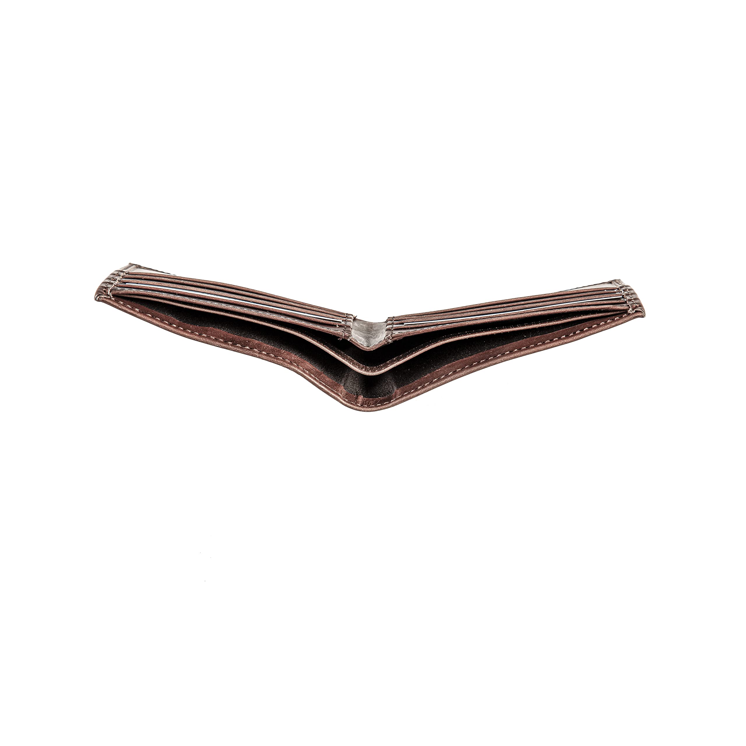 Official NCAA University of Alabama Leather Wallet - Genuine Licensed Brown Bi-Fold Wallet for Men with Logo Stamp | Premium Card Holder & Money Organizer | Perfect Gift Box Included for Students & Alumni | Ideal for Game Days, Campus Life & Everyday Use