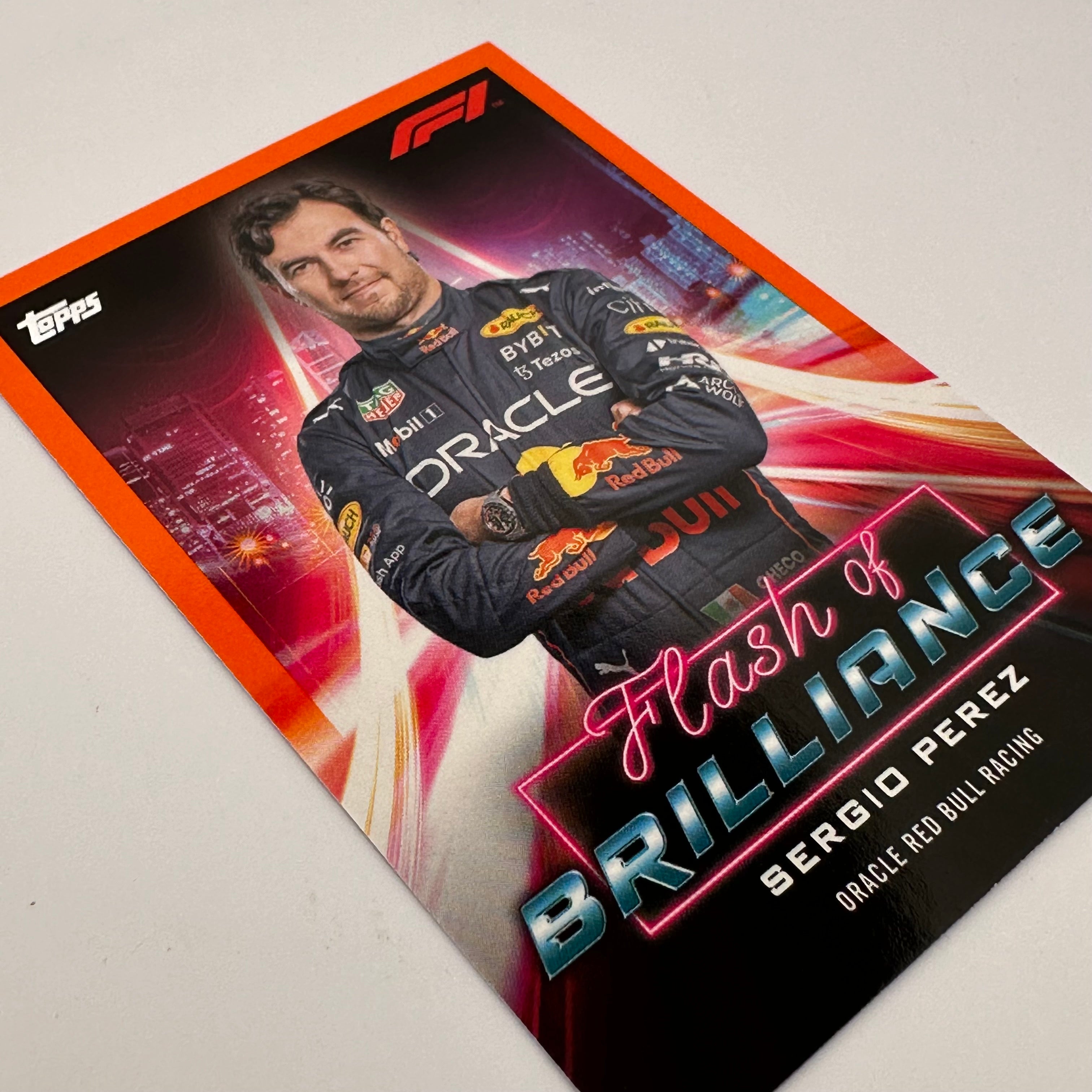 2022 Formula 1 Sergio Perez #FOBSP Flash Of Brilliance Orange Racing Collectible - Perfect for F1 Fans, Sports Memorabilia Collectors, and Man Cave Decor
