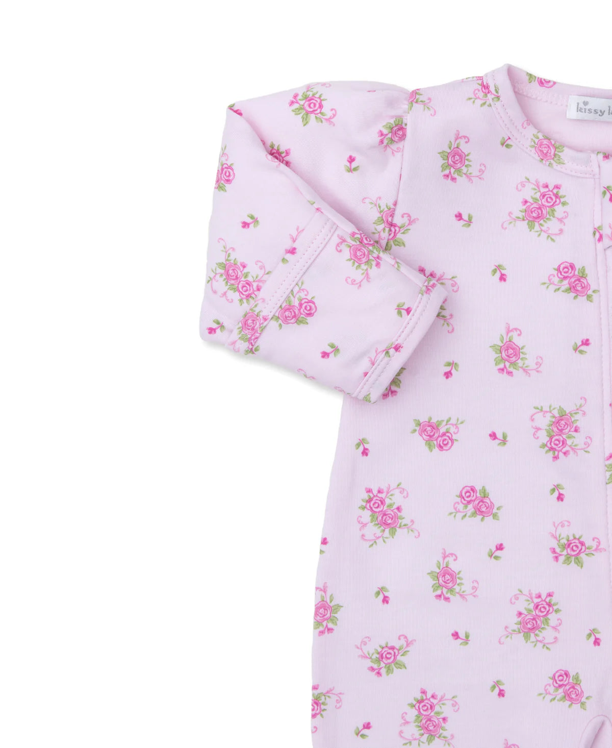 Pink Rose Printed Baby Zip-Up Footie Pajamas - Soft & Cozy Sleepwear for Infants & Toddlers - Perfect for Nursery, Bedtime & Winter Comfort