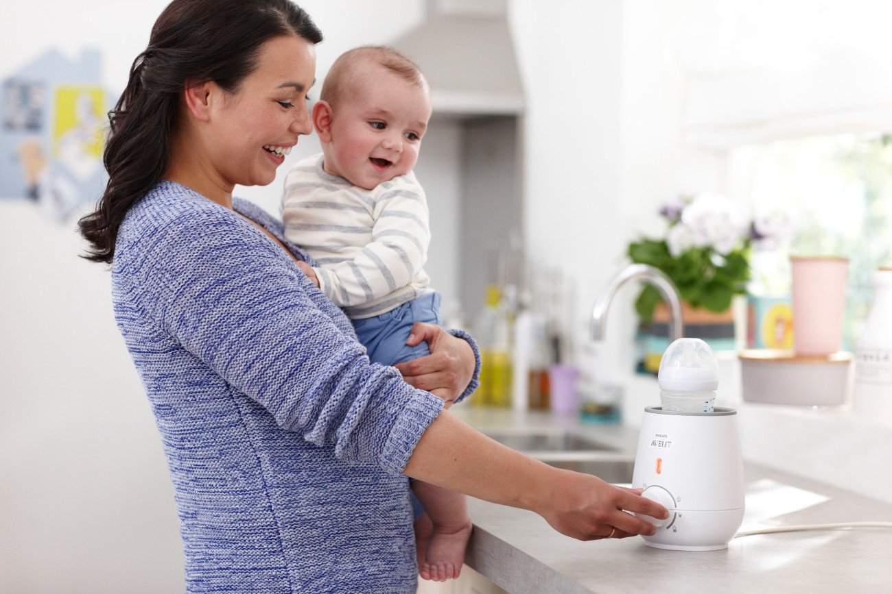 Philips Avent Baby Bottle Warmer - Fast & Safe Bottle Heating for Breastmilk & Formula - Perfect for Night Feedings & Travel