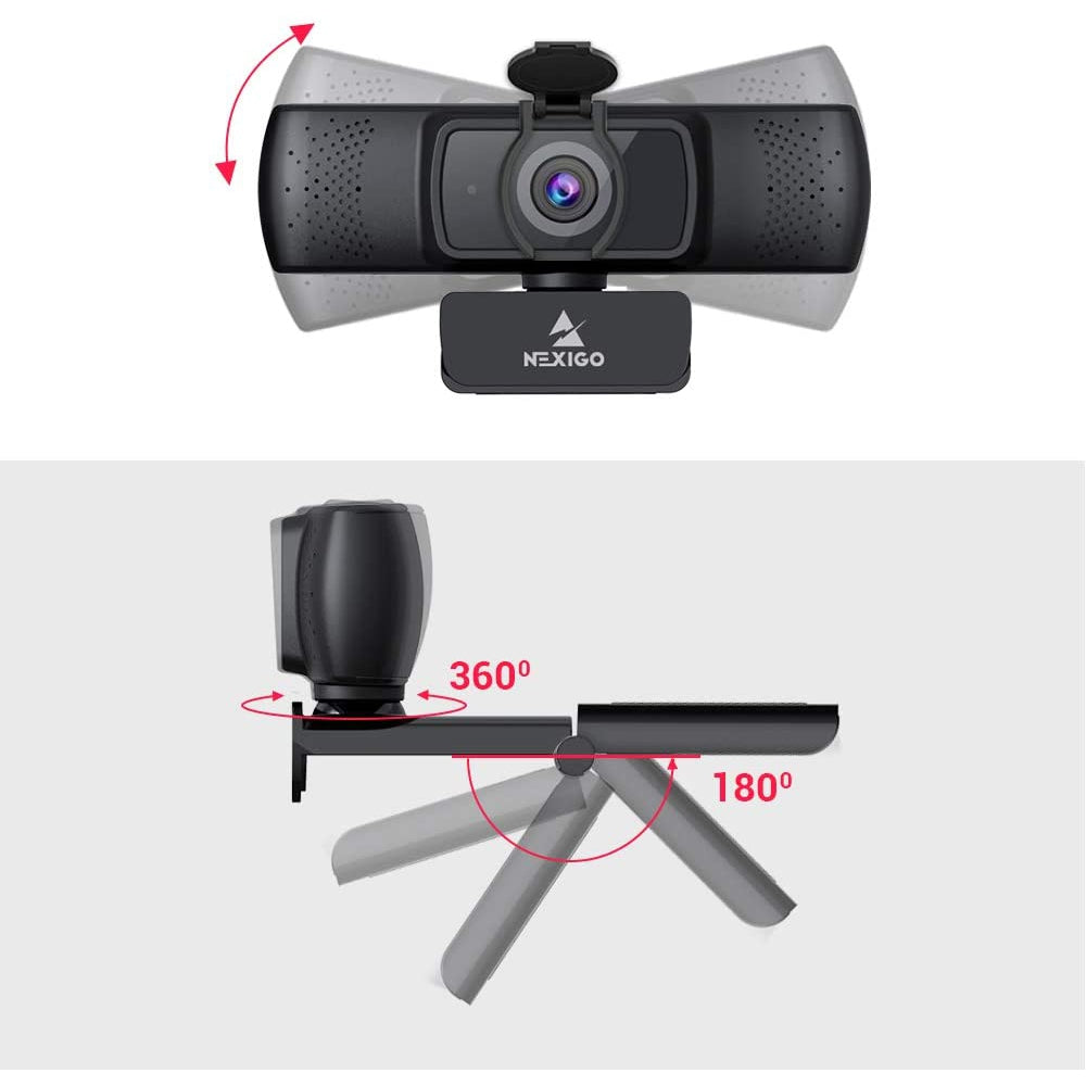 NexiGo N930P 1080p HD Autofocus Webcam with Built-in Microphone for Zoom, Skype, Teams - Perfect for Video Conferencing, Online Classes, and Live Streaming