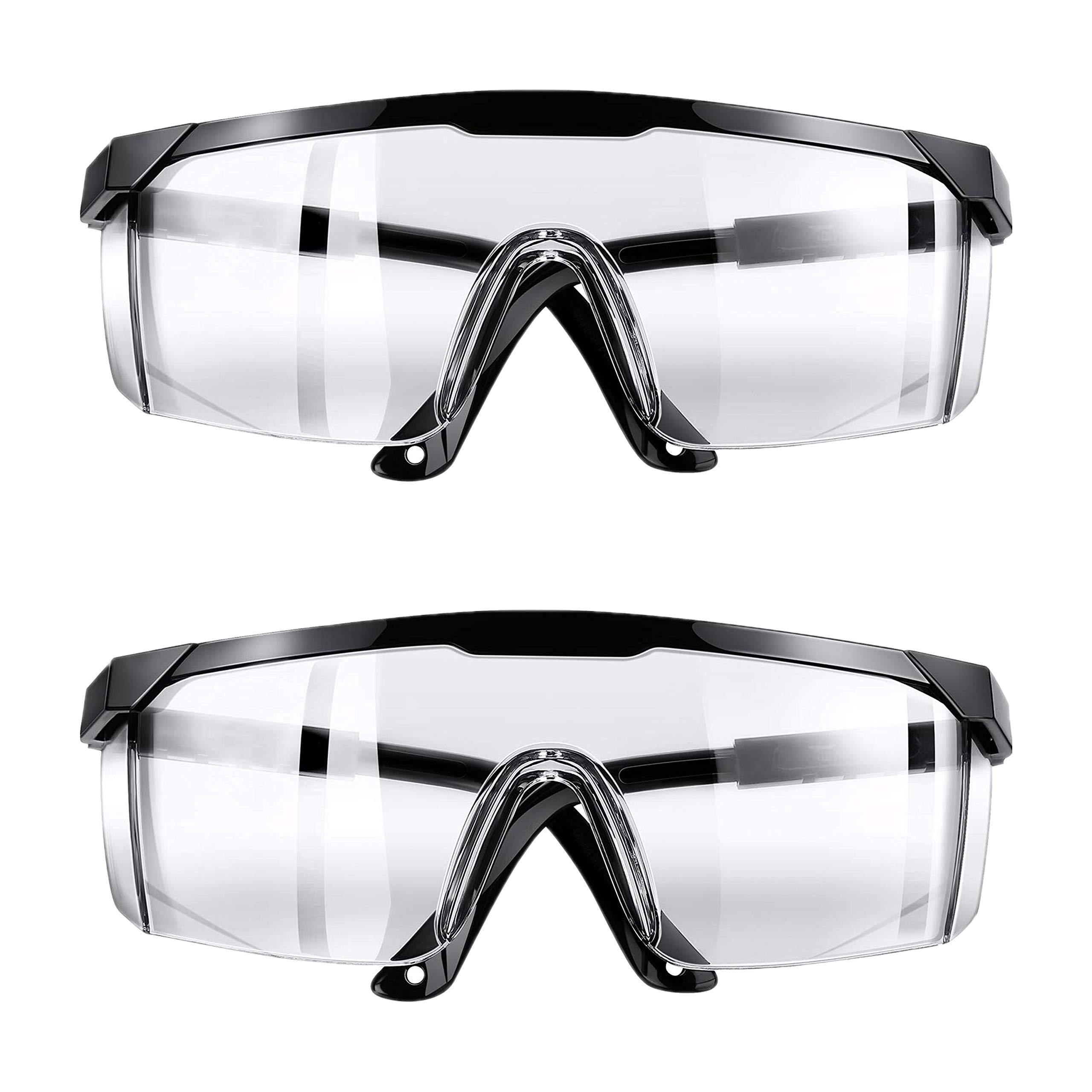 KINTS Safety Glasses UV Protection - Adjustable Anti-Fog Safety Goggles with Clear Lens for Men & Women - Perfect for Construction, Woodworking, Lab Work and Outdoor Activities