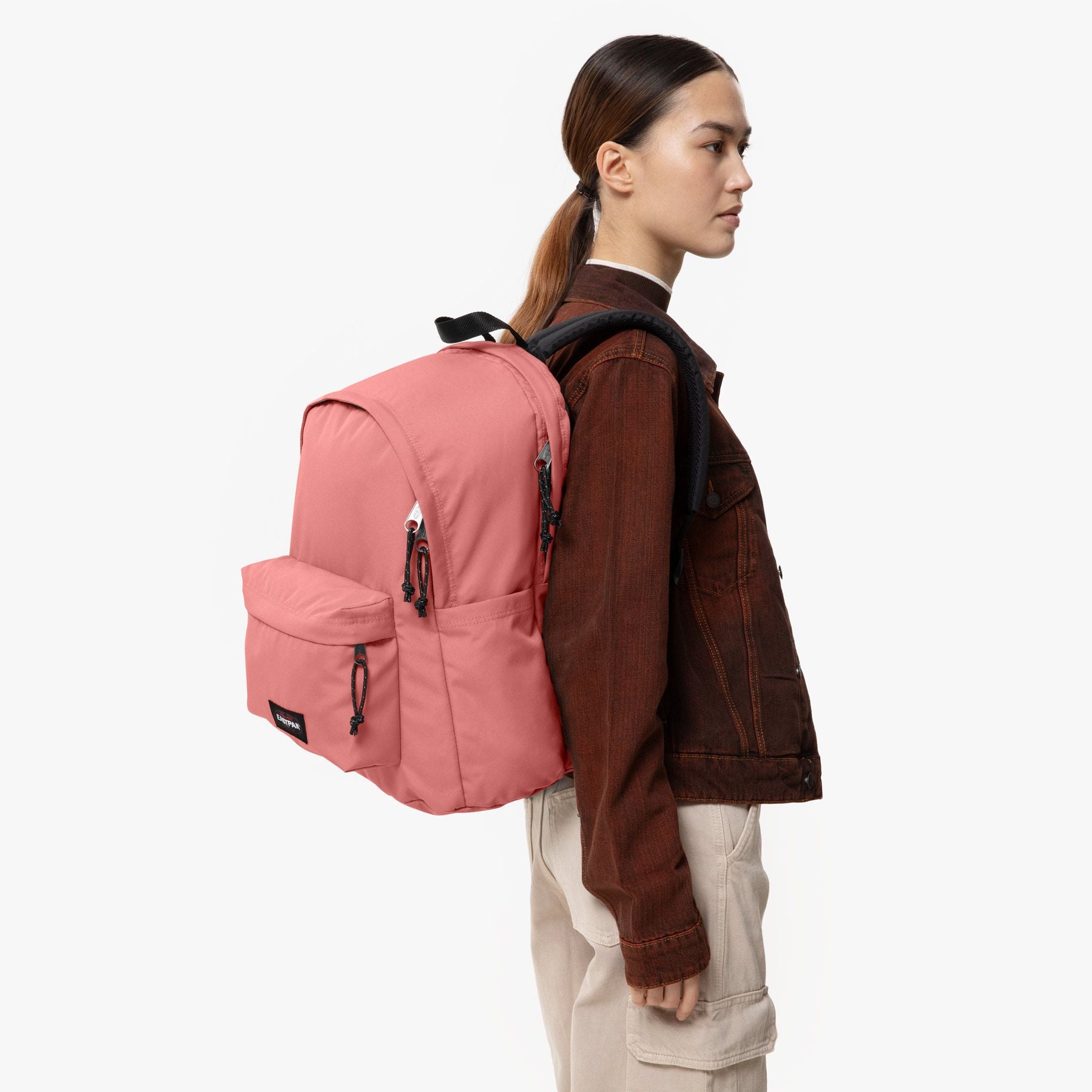 Eastpak Day Office Backpack - Lightweight Laptop Bag for Work & School, Peach Pink - Perfect for Commuting, Travel & Everyday Use