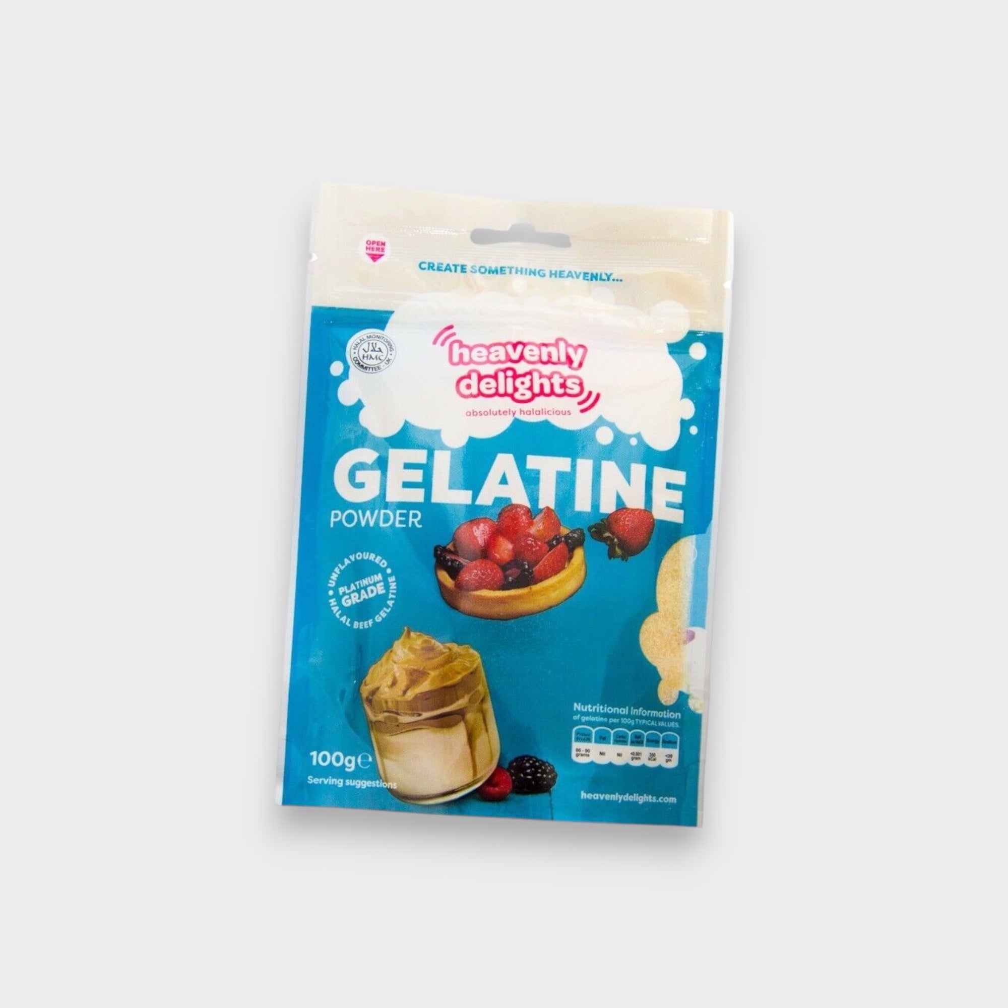 Premium Halal Gelatin Powder - 100% Pure, Kosher Certified for Baking, Desserts & Healthy Snacks - Perfect for Jellies, Marshmallows & Protein Shakes