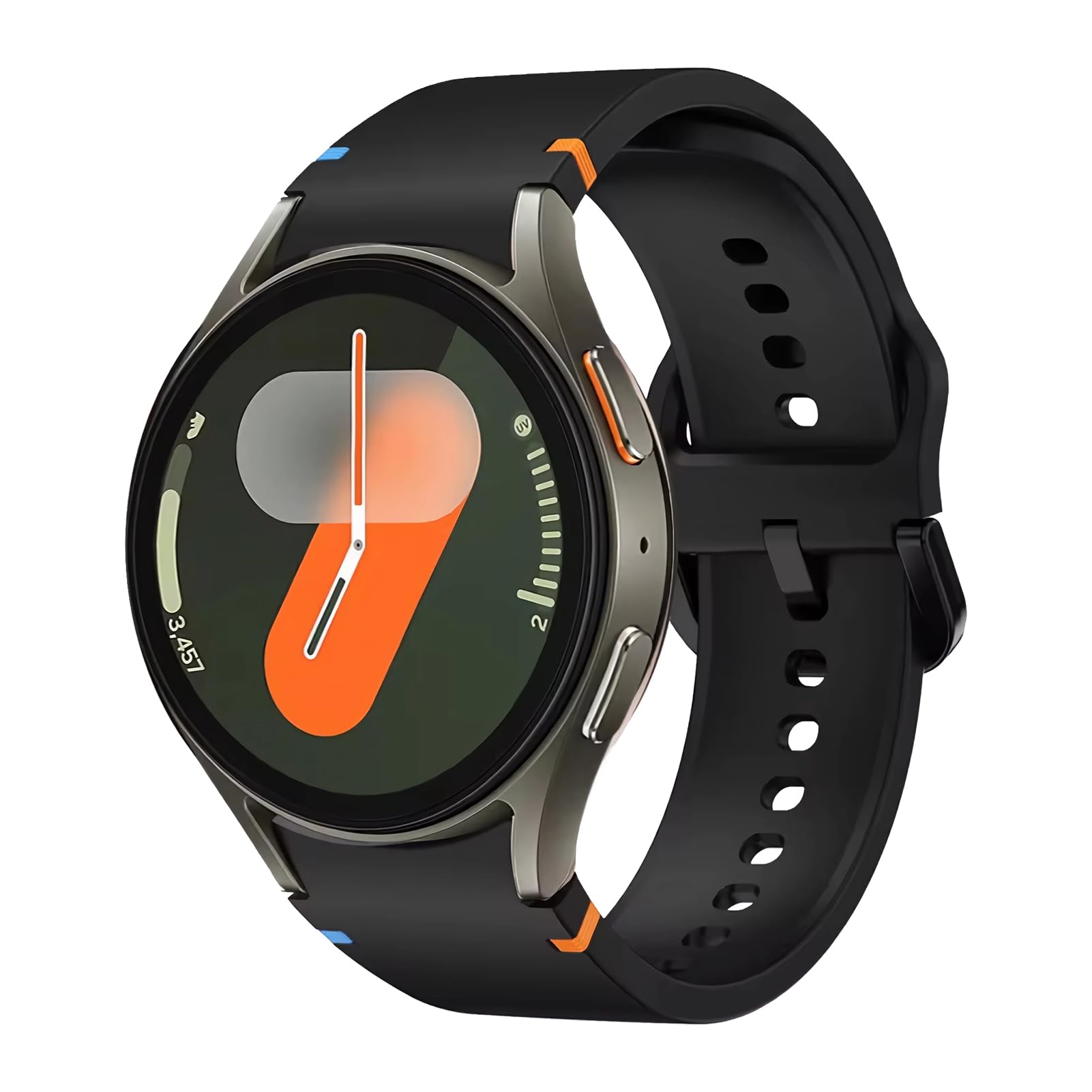 Samsung Galaxy Watch 7/6/5/4 Strap - No Gap Silicone Band for Sports & Fitness