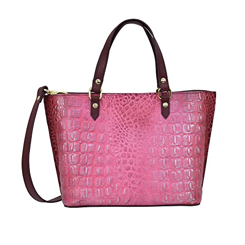 Croco Embossed Berry