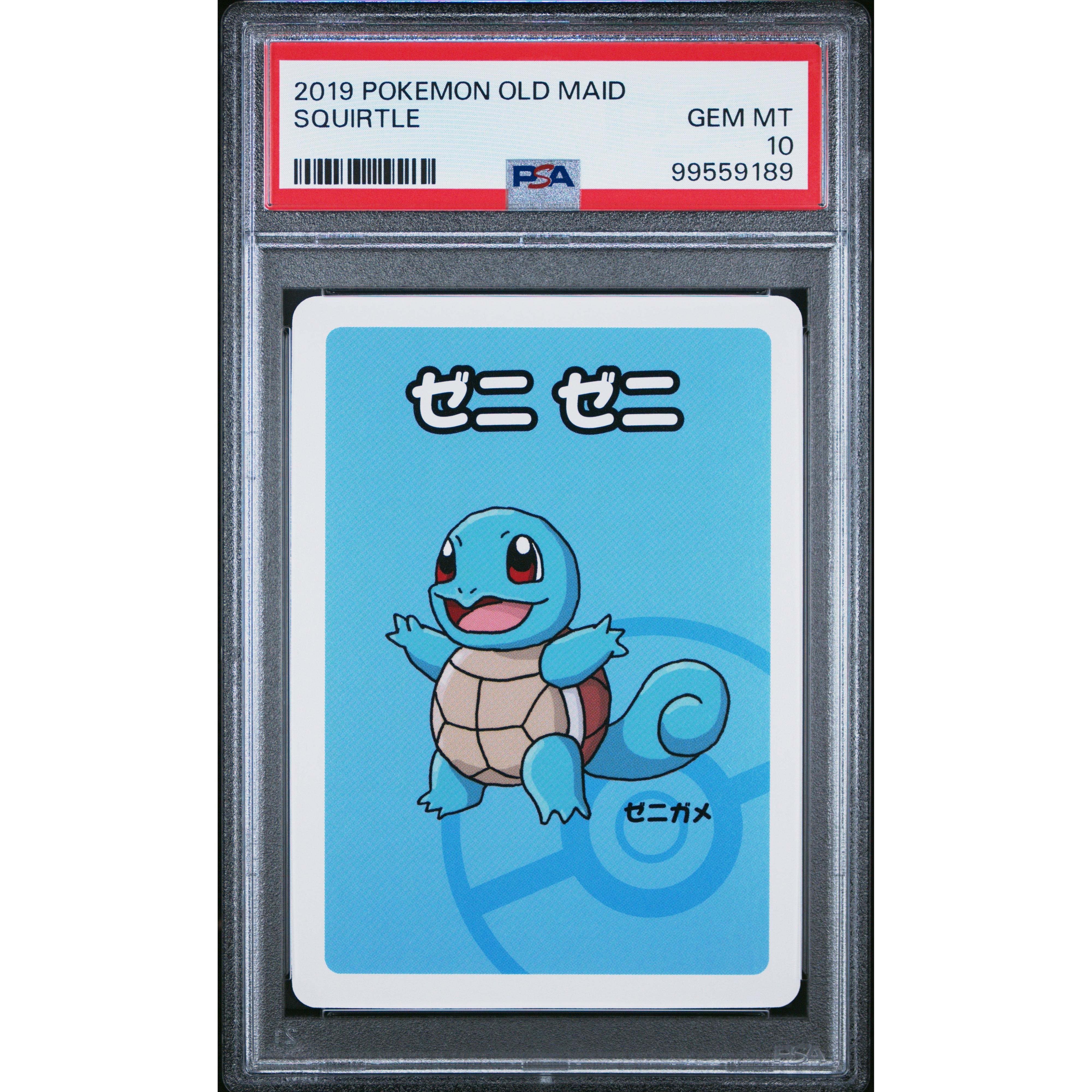 2019 Pokemon Japanese Old Maid Squirtle PSA 10 Graded Card - Perfect for Collectors & Pokemon TCG Battles